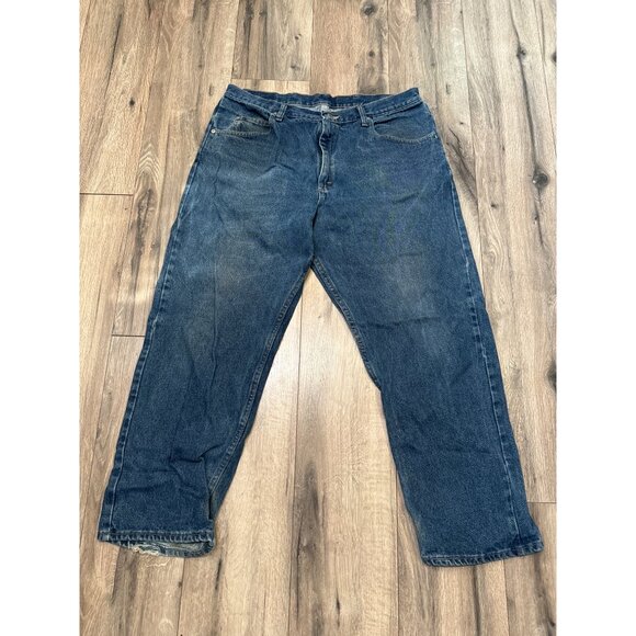 Wrangler Mens Blue Jeans 38x29 100% Cotton Denim 9760WDR / 125-H633-008 - Picture 2 of 8